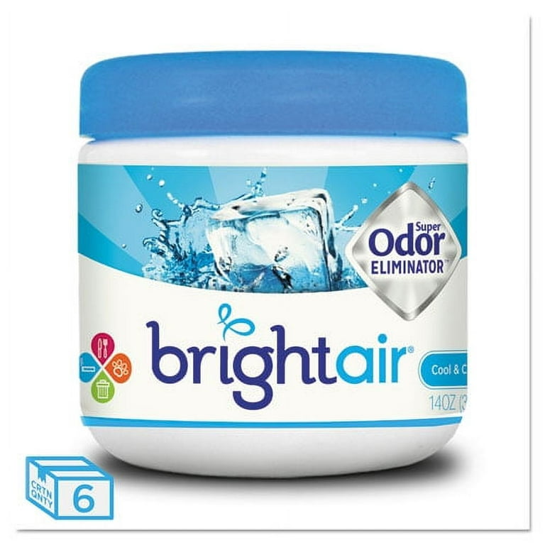 Super Odor Eliminator, Cool and Clean, Blue, 14 oz Jar, 6/Carton Super Odor Eliminator, Cool and Clean, Blue, 14 oz Jar, 6/Carton