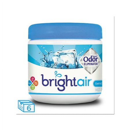 Super Odor Eliminator Cool and Clean, Blue, 14 oz, 6/Carton