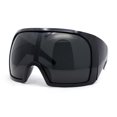 thumbnail image 1 of Super Oversized XXL Goggle Style Wrap Around Sport Plastic Sunglasses All Black, 1 of 4