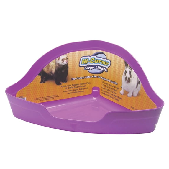 Super Pet Hi Corner Litter Pan For Small Animals