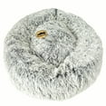 thumbnail image 1 of Super Plush Cuddler Round Soft Dog Bed Comfortably Stuffed Choose Size and Color (Medium/Large - 32" Diameter - Black/White), 1 of 1