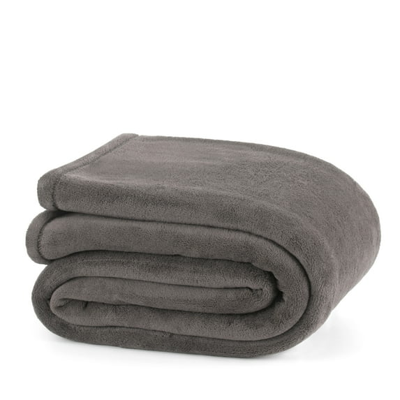 Super Plush Twin Gray Blanket
