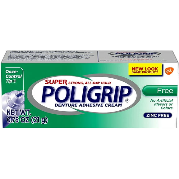 Super Poligrip Free Travel Size, 0.75-Ounce Package