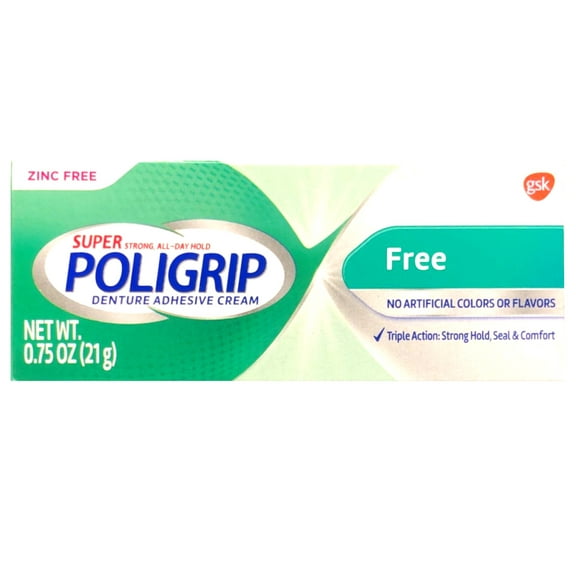 Super Poligrip Strong All-Day Hold Denture Adhesive Cream, 0.75 oz