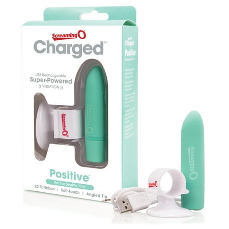 Screaming O Charged Deep Rumbling Positive, Kiwi-Mint, USB Rechargeable Waterproof Personal Massager