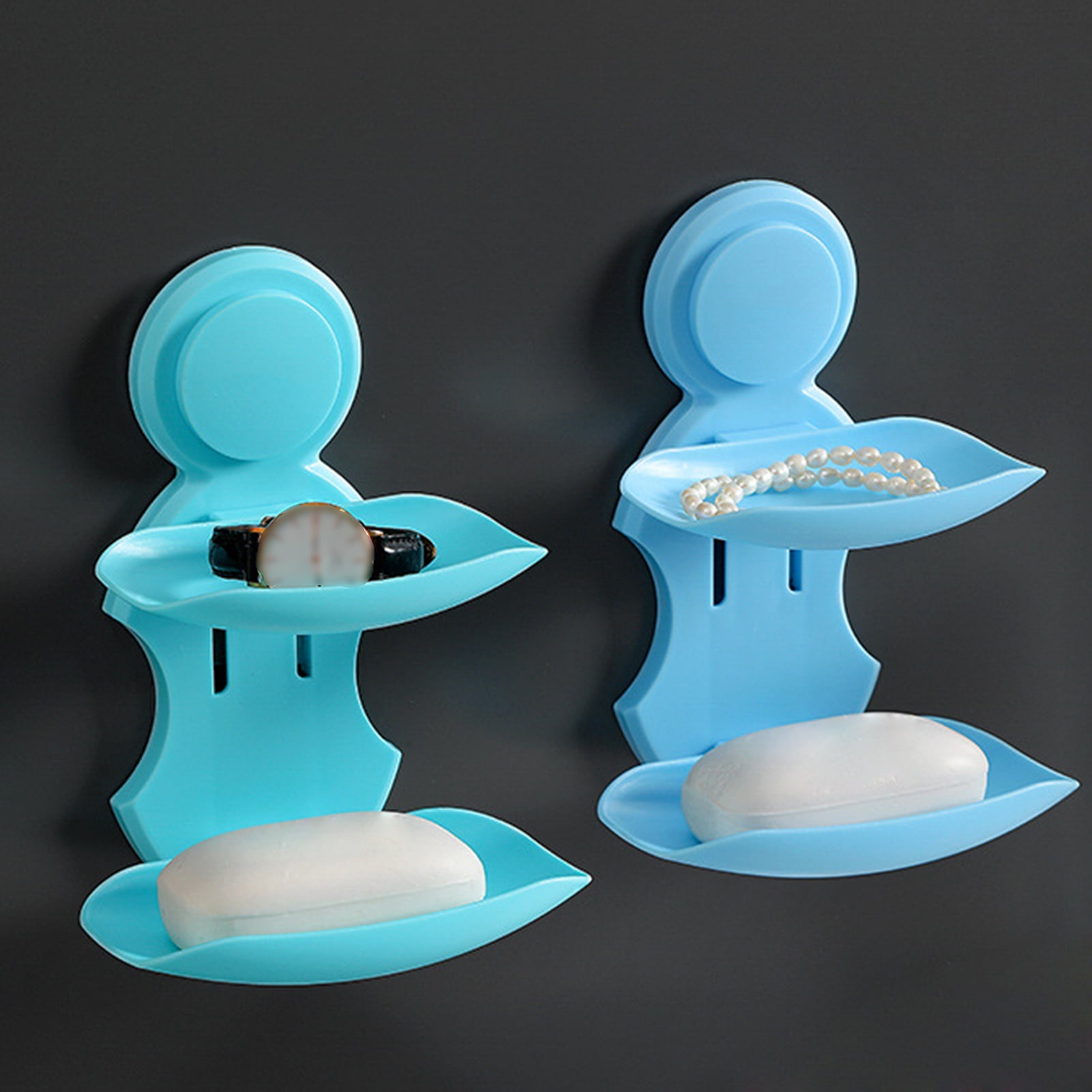 Super Powerful Adhesive Soap Dish Holder,Wall Mounted For Bathroom