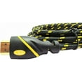 thumbnail image 1 of Super Premium 3ft (1M) HDMI Cable 1.4v Supports Ethernet, 3D& Audio Return Channel Full HD [Latest Version] w. Yellow Mesh, (8 Pack), 1 of 1