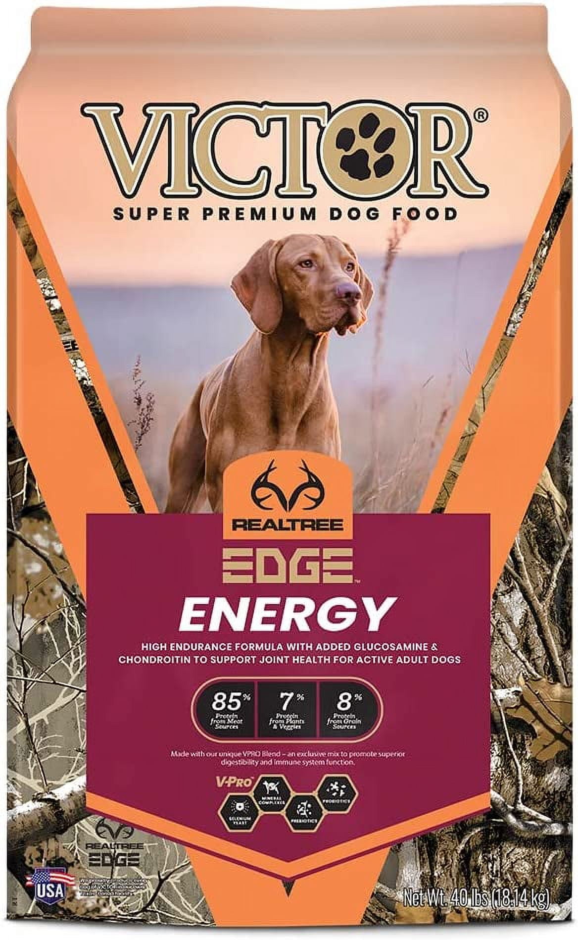 Super Premium Dog Food – Realtree Edge Energy Dry Dog Food for Highly