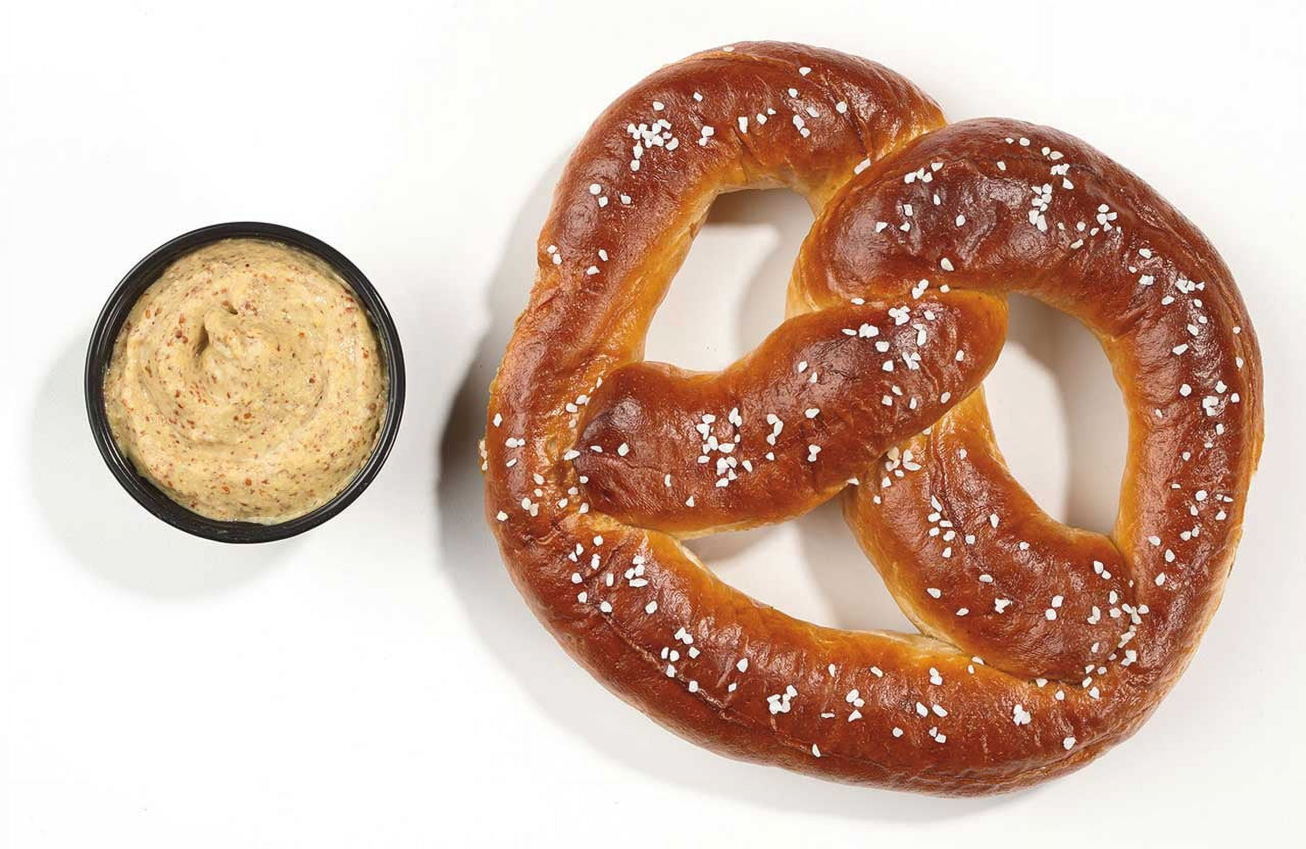 Super Pretzel Bavarian Dough Soft Pretzel with Sleeves, 5.5 Ounce 40 per Case.
