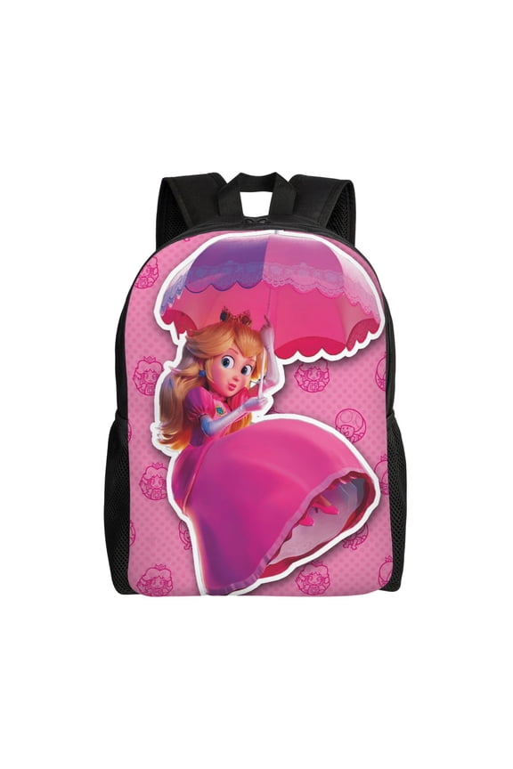 Super Princess Pea-ch Lightweight Backpack Laptop Bag Backpacks Daypack Bookbag Travel Camping