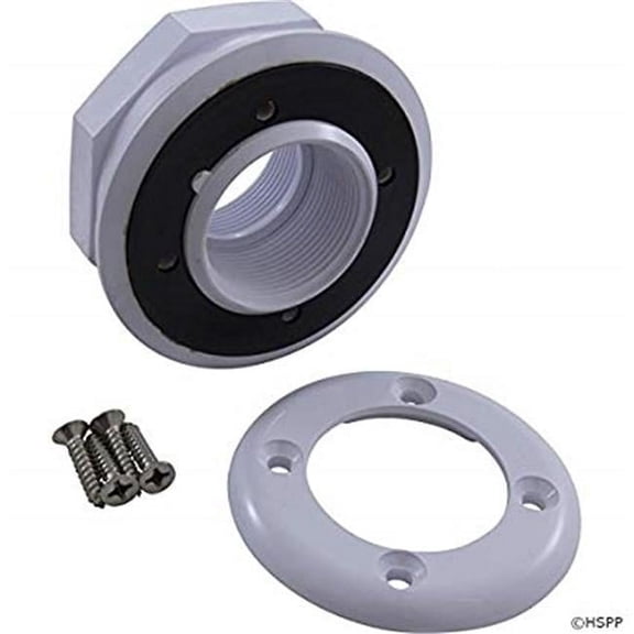 Super-Pro  1.5 in. Vinyl Fiberglass FIP Inlet & Locknut Fitting