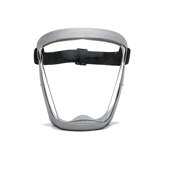 Super Protective Face Shield,Anti Fog Mask,Adult Clear Face Shield,Plastic Face Mask (Black)