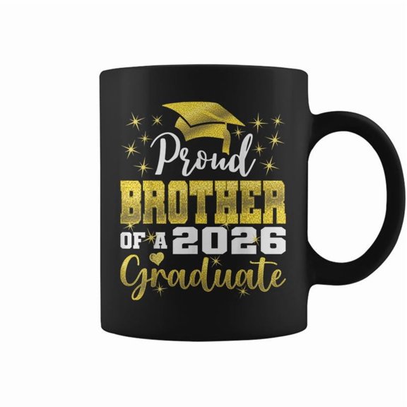 Super Proud Brother Of 2026 Graduate Graduation Family Coffee Mugs