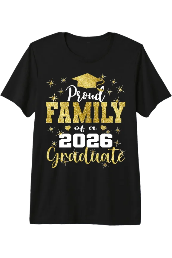 Super Proud Family Of 2026 Graduate Senior Family T-Shirt All Size S-5Xl