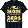 thumbnail image 1 of Super Proud Mom Of 2024 Graduate Awesome Family College T-Shirt, 1 of 4