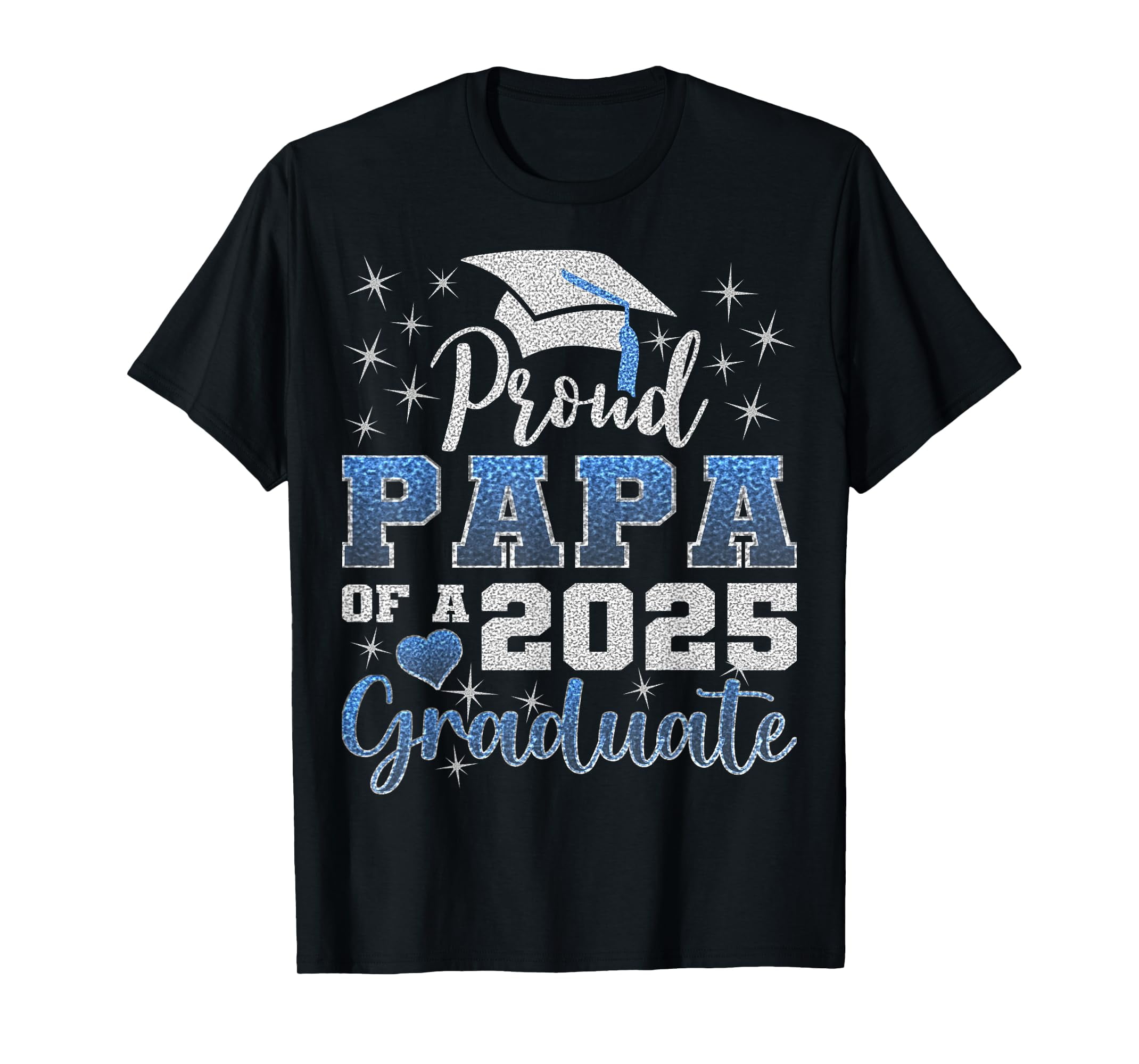 Super Proud Papa of 2025 Graduate Awesome Family College TShirt