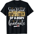thumbnail image 1 of Super Proud Stepbrother 2024 Graduate Senior Graduation T-Shirt, 1 of 4