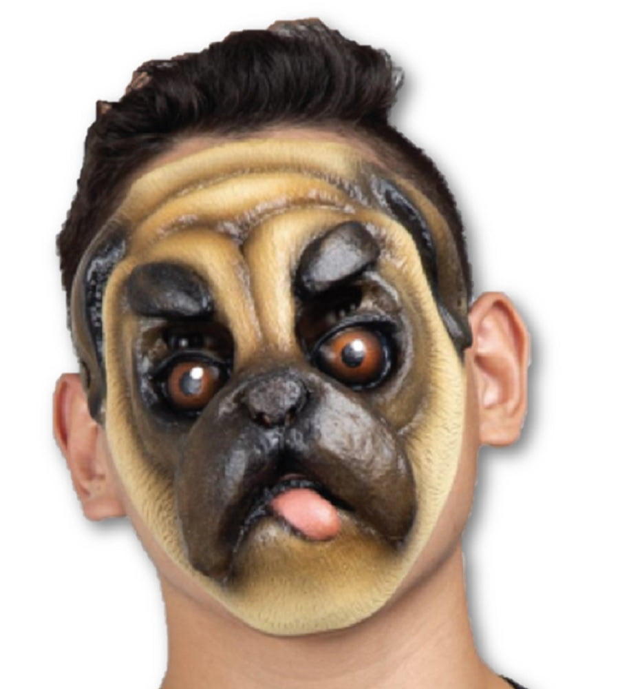 Super Pug Dog Latex Mask Adult Halloween Costume Accessory - Walmart.com