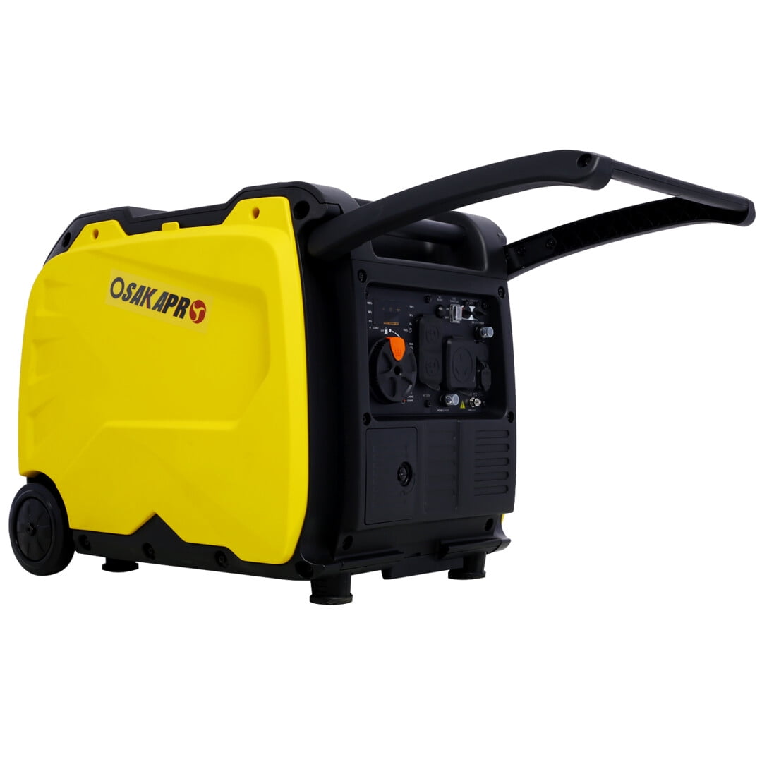 Super Quiet 4500W Inverter Generator with Electric Start & Foldable Wheels - CARB/EPA Compliant for RVs & Sensitive Electronics (Pure Sine Wave, 17hr Eco Run Time)