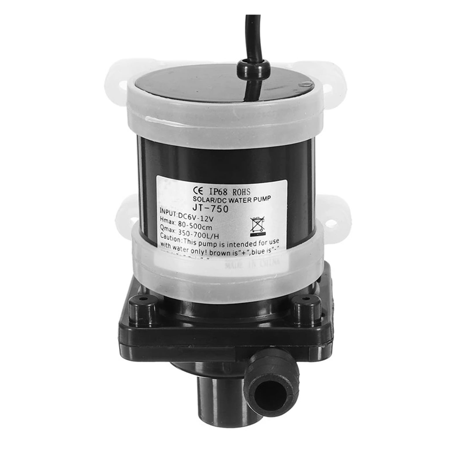 Super Quiet DC 12V 700L/H Brushless JT-750 Miniature Submersible Water Pump Fountain Solar Water Pump ,Easy Operation - Walmart.com