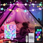 Super RGB Smart USB Fairy Lights, 33Ft RGB Color Changing String Lights with App & Remote Control, Music Sync & Timer, DIY Twinkle Lights for Bedroom, Dorm, Camping, and Power Bank Powered Decor