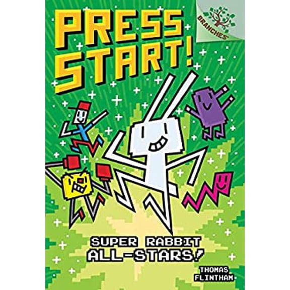 Pre-Owned Super Rabbit All-Stars!: A Branches Book (Press Start! #8): Volume 8 (Library Binding) 1338239856 9781338239850
