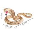 thumbnail image 1 of Super Realistic Rubber Snake Drives Away Birds Realistic TPR Fake Snake Suitable For Garden Cobras Rattlesnakes And Venomous Snakes Etc, 1 of 3