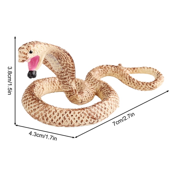 Super Realistic Rubber Snake Drives Away Birds Realistic TPR Fake Snake Suitable For Garden Cobras Rattlesnakes And Venomous Snakes Etc