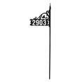 thumbnail image 1 of Super Reflective 911 Home Address Sign For Yard On 60" Two-Piece Pole - Double-Sided Complete DIY Kit - Customize Yourself In Minutes!, 1 of 5