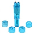 thumbnail image 1 of Super Relieve Stress Mini Full Body Face Shoulder Massager Pocket Travel Rocket ，Includes 4 interchangeable heads（blue）, 1 of 7