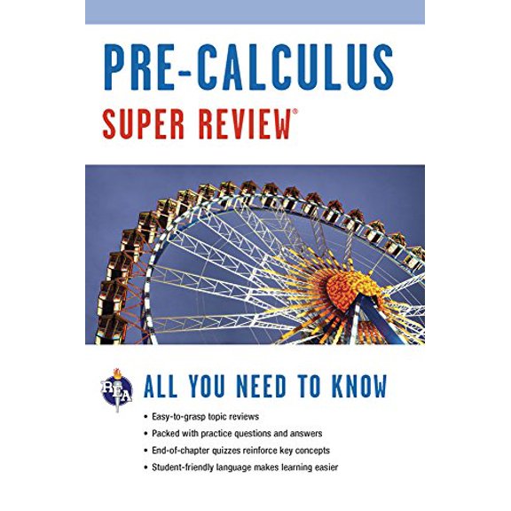 Pre-Owned Pre-Calculus Super Review (Paperback) 0878910883 9780878910885
