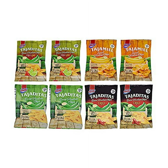 Super Ricas Flavored Potatoe Chips , Plantain Chips. Todo Rico 6 Pack