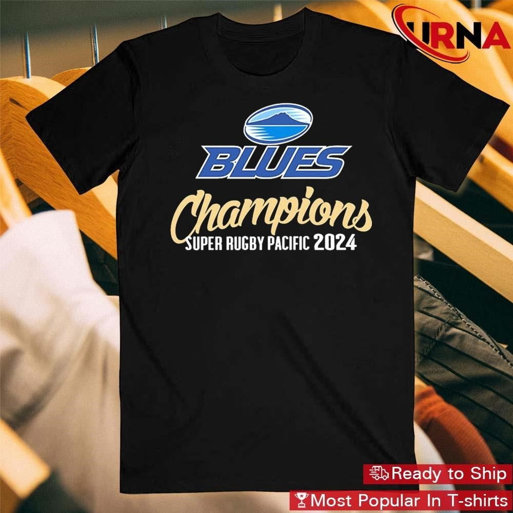 Super Rugby Pacific Champions Blues Rugby Union Team 2024 Tshirt