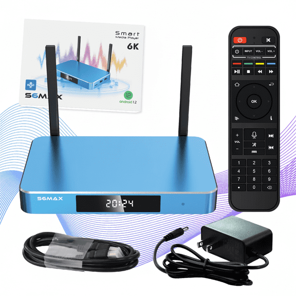 Super S 6 Max Professional 6K-Ultra-HD-Pureview-Home Receiver for Family Smart TVs