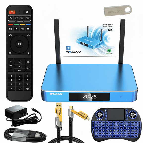 Super S- 7 Max Professional 6K-Ultra-HD-Pureview-Home Receiver with 7-day Time Shift & Parental Controls & Gift Box