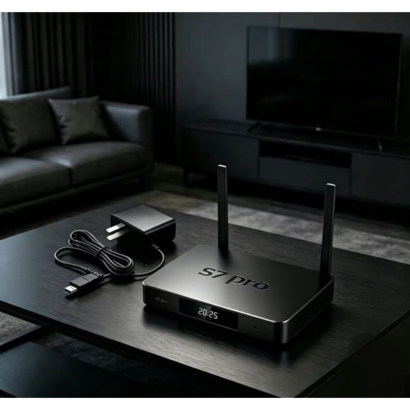 Super S 7PRO Home Receiver for Family Entirement with Remote Control, Protective Cover, Voice Control,Easy to Set Up