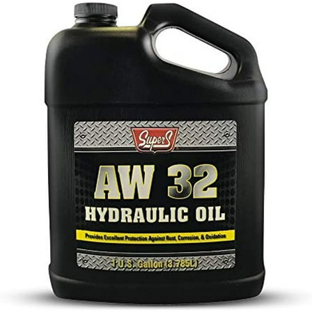 Super S Anti-Wear AW32 Hydraulic Oil for Log & Wood Splitters, Gear & Compressor Oil- Rust & Corrosion Protection- 1 Gallon