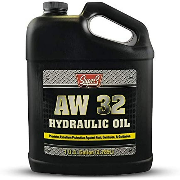 Super S Anti-Wear AW32 Hydraulic Oil for Log & Wood Splitters, Gear & Compressor Oil- Rust & Corrosion Protection- 1 Gallon
