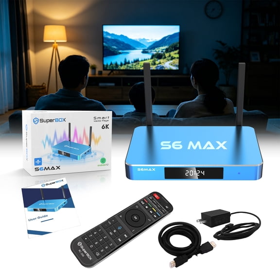 Super S6 MAX 6K Ultra Home Entertainment Receiver 4+64GB Time-Shift