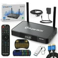 thumbnail image 1 of Super S6 Pro Box ,2025 Pack 4GB RAM+32GB ROM,Dual-Band WiFi 6,Android 12 with 1*HDMI Cable,1* Power Supply,1* Voice Remote Control, 1 of 7