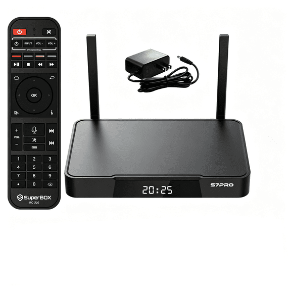 Super S7 PRO Black TV 6K-Ultra-HD-Output-32GB-Home Entertainment
