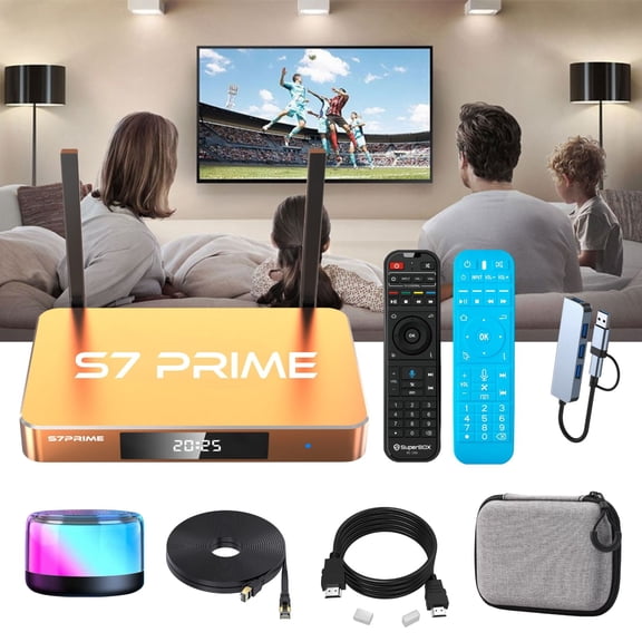 Super S7 Prime Box Blu-ray Disc TV Player 5.1 Channel Home Theater System, 1000Mbps Ethernet, 4K HDR, Bluetooth