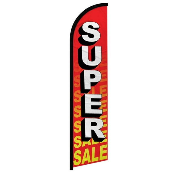 Super Sale (Red) Windless Banner Flag