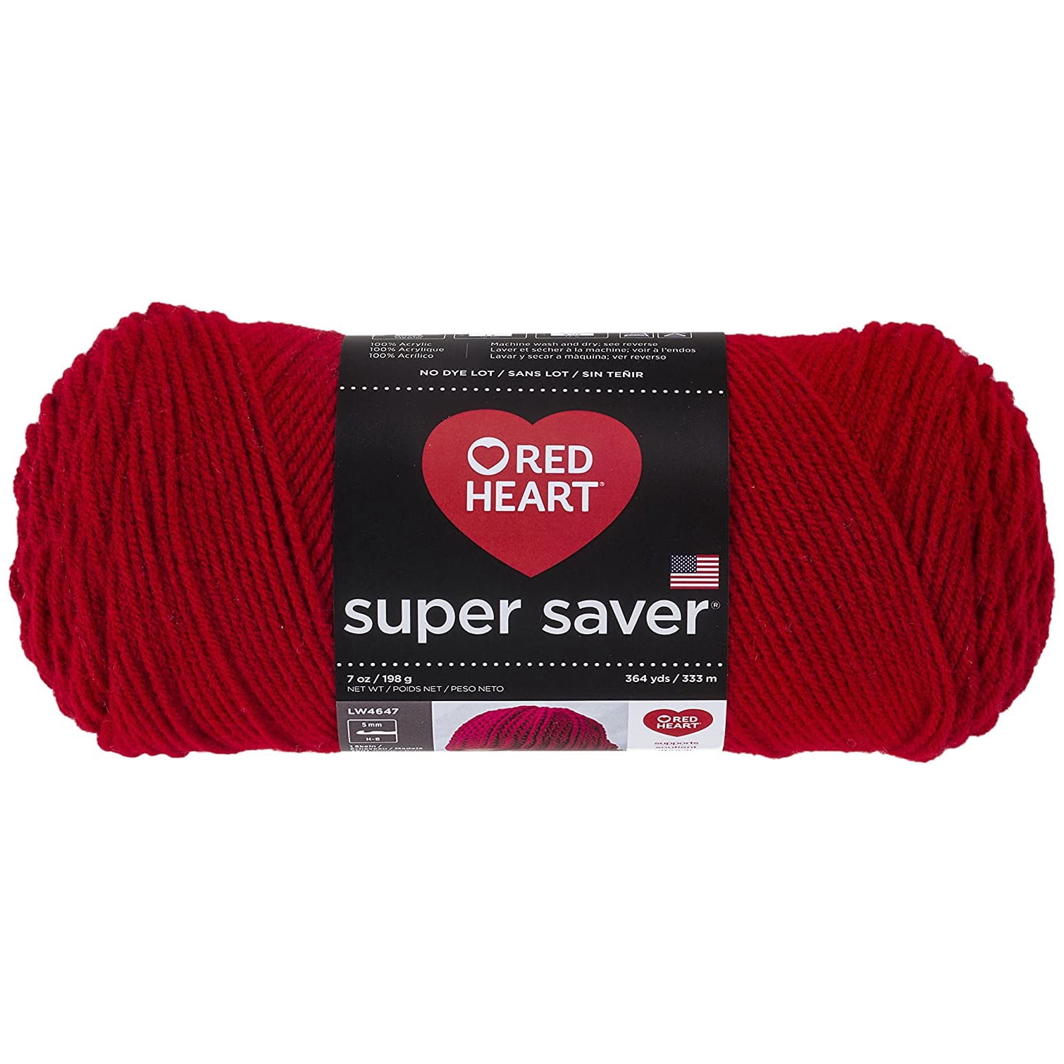 Super Saver Yarn, Cherry Red