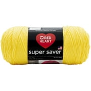 Super Saver Yarn by Red Heart - Solid Color Yarn for Knitting - Crochet - Weaving - Arts & Crafts - Bright Yellow - Bulk 12 Pack