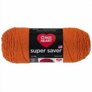Super Saver Yarn by Red Heart - Solid Color Yarn for Knitting - Crochet - Weaving - Arts & Crafts - Carrot - Bulk 12 Pack