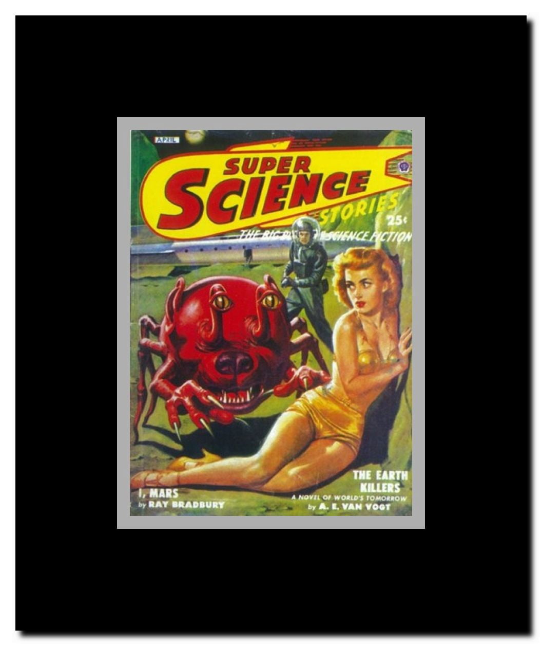 Super Science Stories (Pulp) Framed Movie Poster