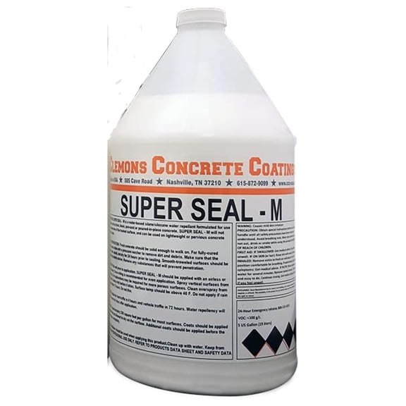 Super Seal-M Concrete Water Sealer 1-Gallon, Clear