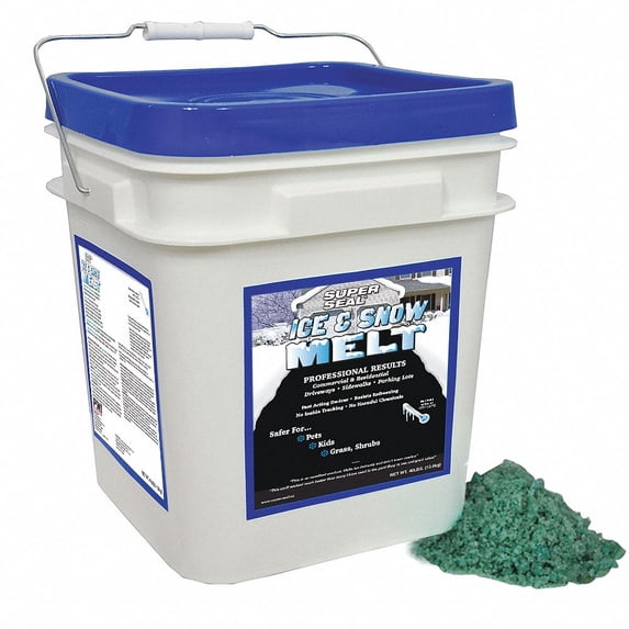 SUPER SEAL 53270 Pail Ice and Snow Melt,30 lb.