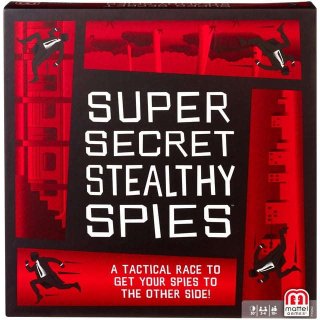 Gioco Da Tavolo Mattel Super Secret Stealthy Spies – Missioni Furtive Per 2-4 Giocatori